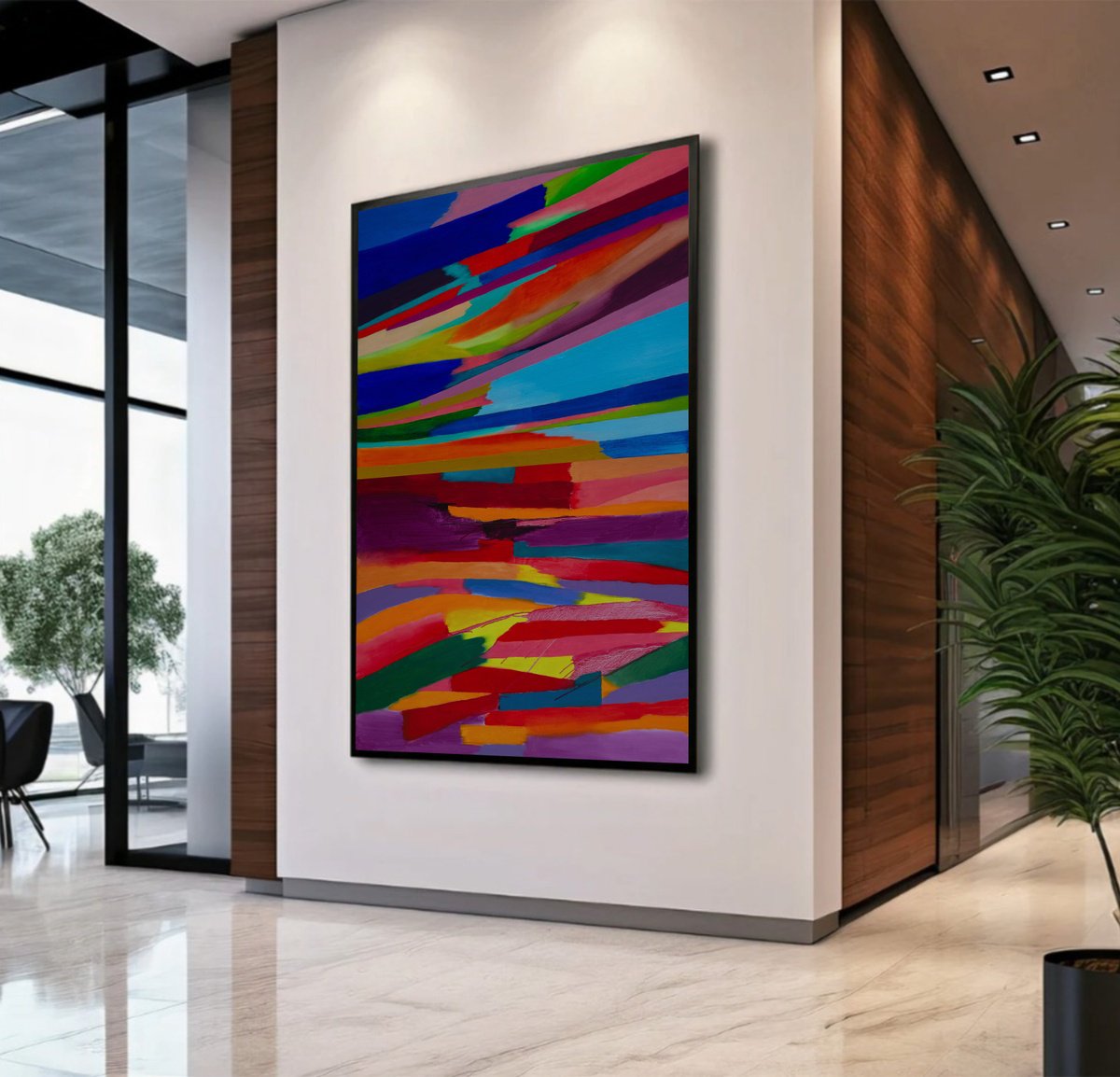 Expressive Oil Painting , Voyage To Earth Xvii By Ivan Stoyanov, 59 X 79, Artwork For Sale On Artfinder