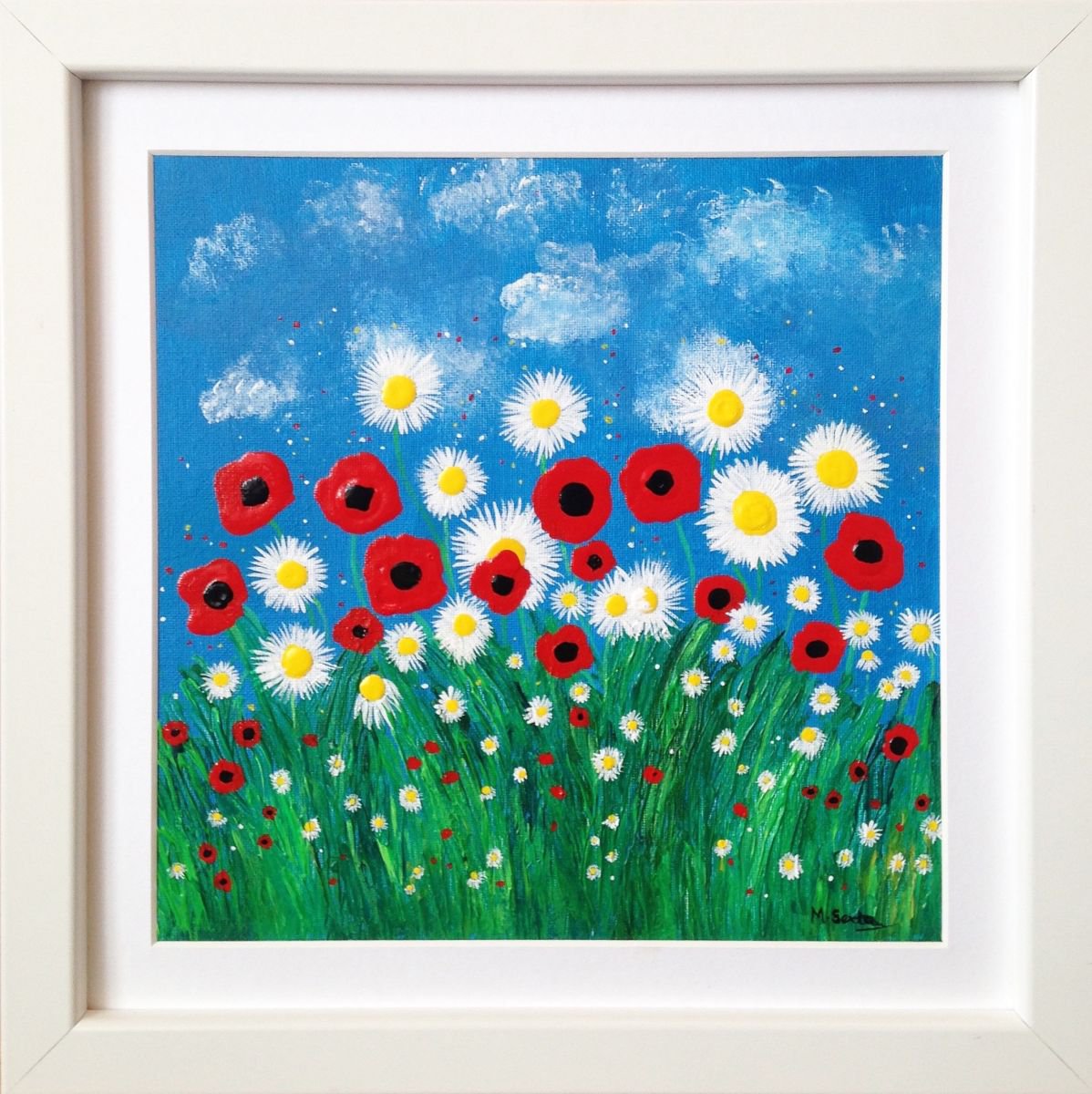 Poppies & Daisies by Miki Sexton