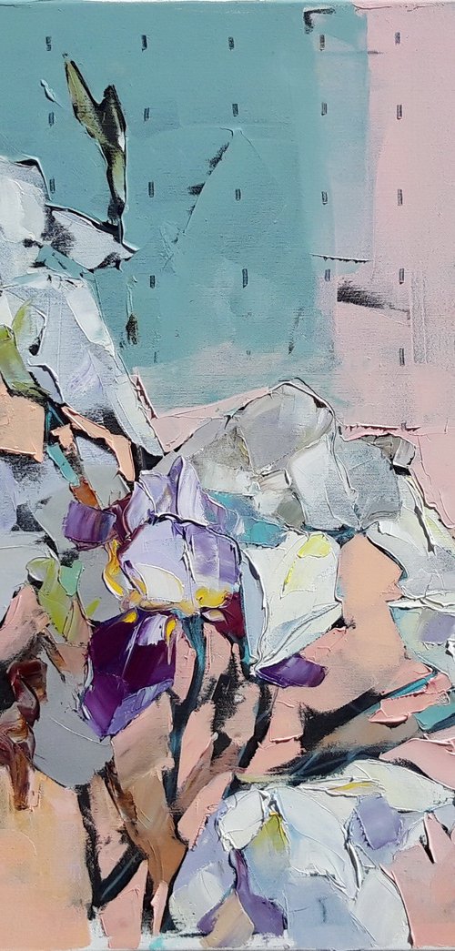 Morning irises. by Lesya Ros