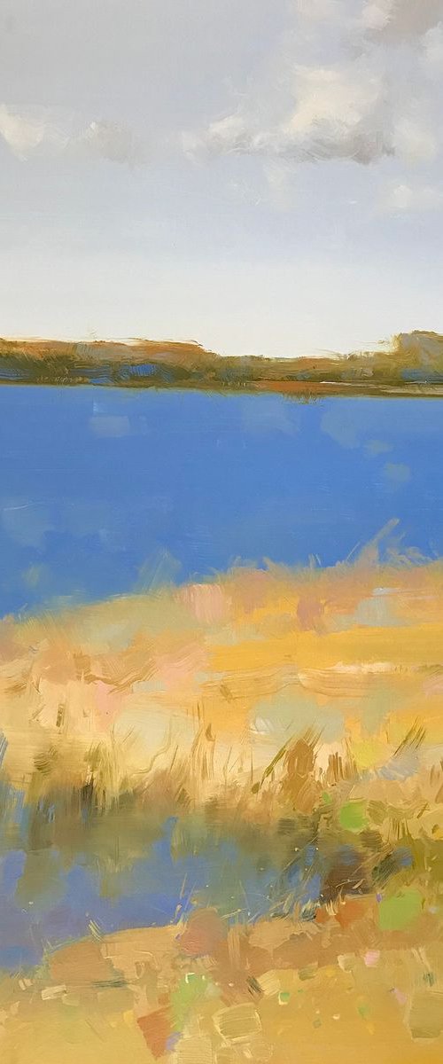 Morning Bloom, Landscape oil painting, One of a kind, Signed, Handmade artwork by Vahe Yeremyan
