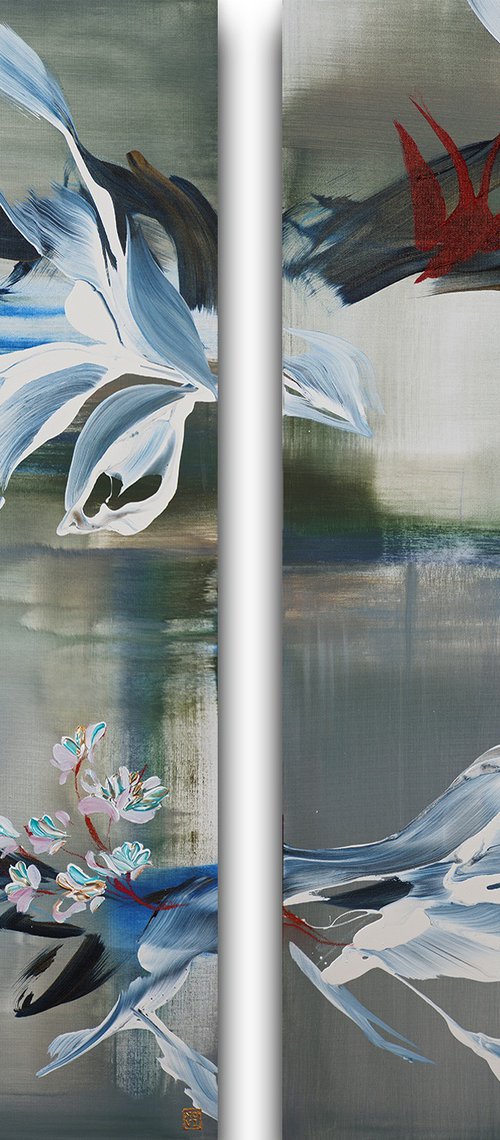 Where Swallows Dance Diptych by Novi Lim