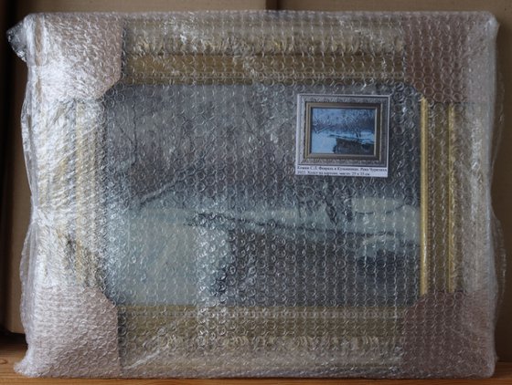 February in Kuzminki. The Churilikha River