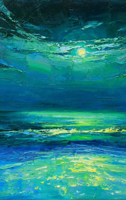 Moon splashes by Alisa Onipchenko-Cherniakovska