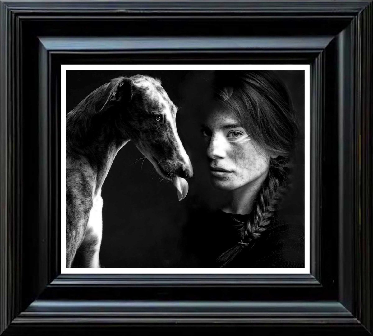 Photorealistic Portrait Giclee Print By Mir-Jan, 31 X 26", Fygkkiss, Original Artwork