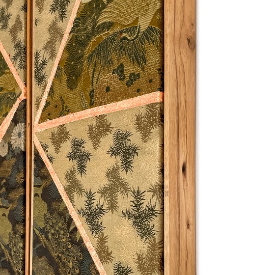 Pine forest Longivety (Kimono Upcycled)