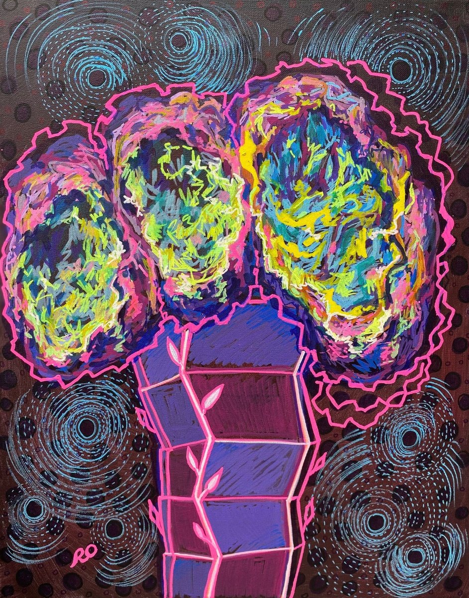  Galaxy Vase By Olga Rokhmanyuk | Roartus, 16 X 20, Artwork For Sale On Artfinder