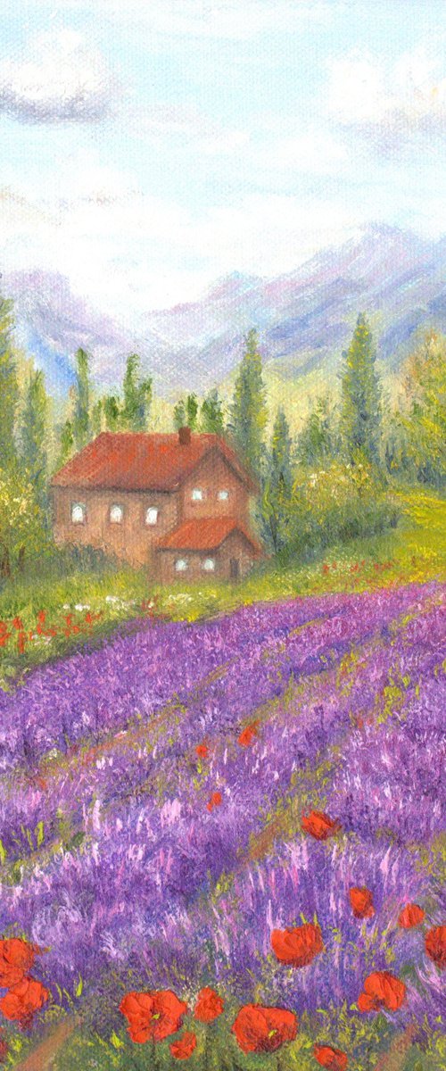 Lavender and poppies by Ludmilla Ukrow