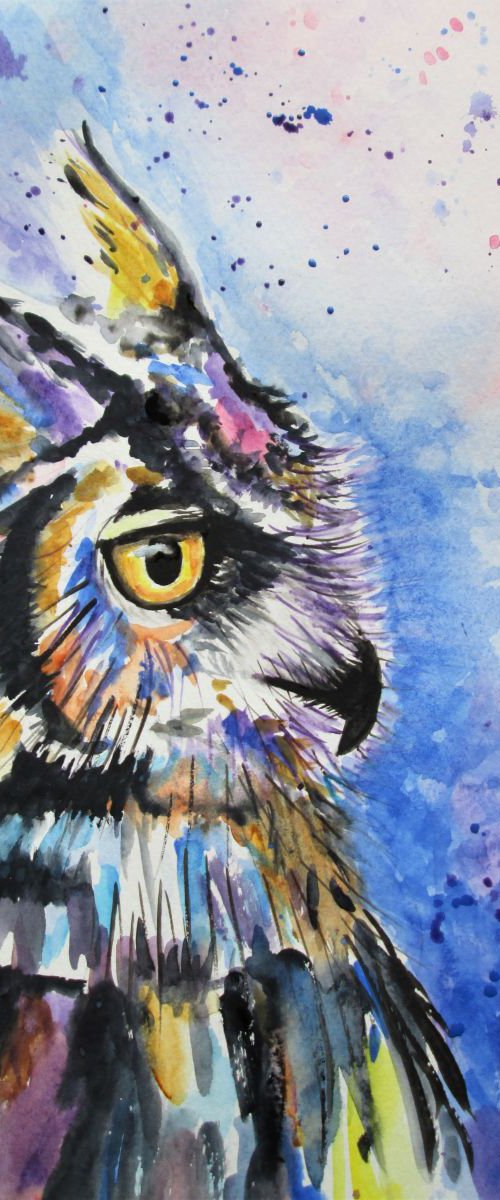 Great Horned Owl by MARJANSART