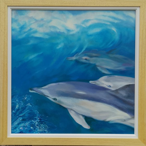 DOLPHINS ON THE STARBOARD BOW