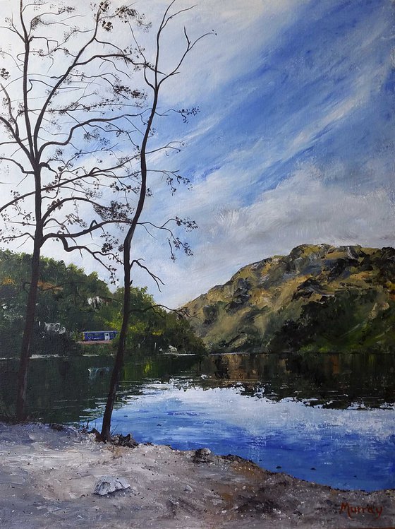 Loch Lomond Trossachs Scottish Framed Landscape Painting