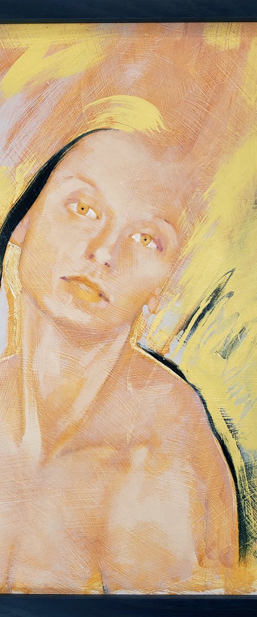 Portrait in Yellow by Halee Roth Abstract