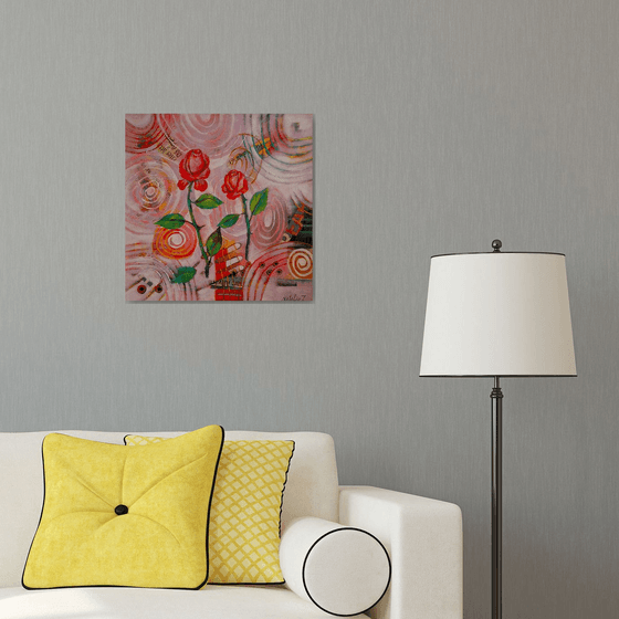 composition with flowers