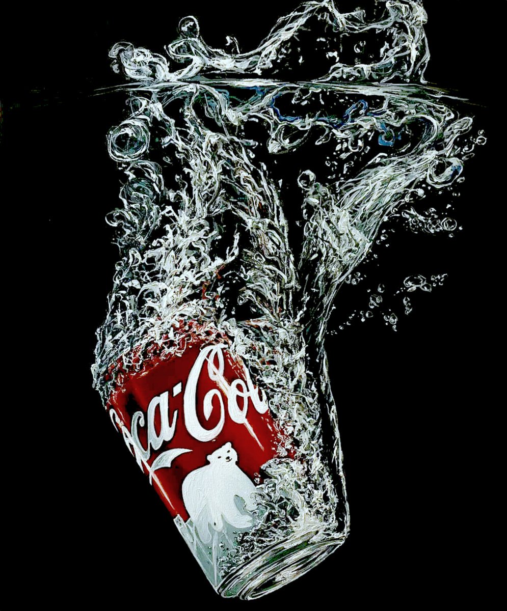 Coca Cola underwater by Elena Adele Dmitrenko