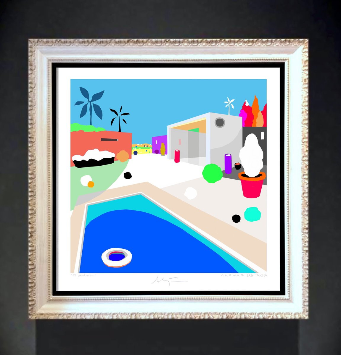 Landscape Giclee Print By Alejos, 17 X 17, Lifekeeper, Original Artwork