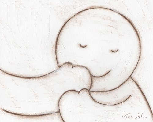 Hugs artwork 49 'Together'. Unframed by Steve John