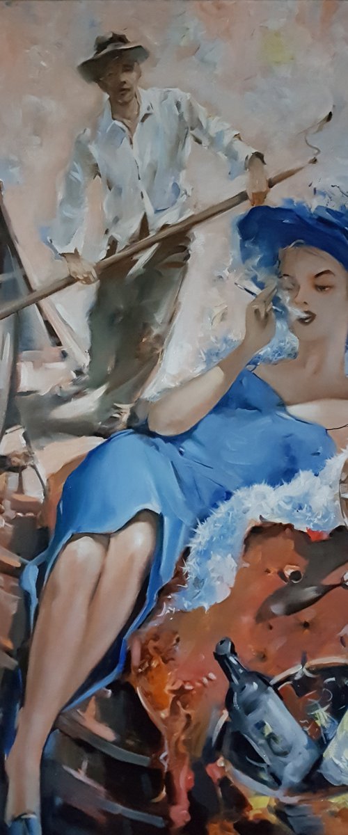 ,,The girl in the blue,, by VADIM KOVALEV