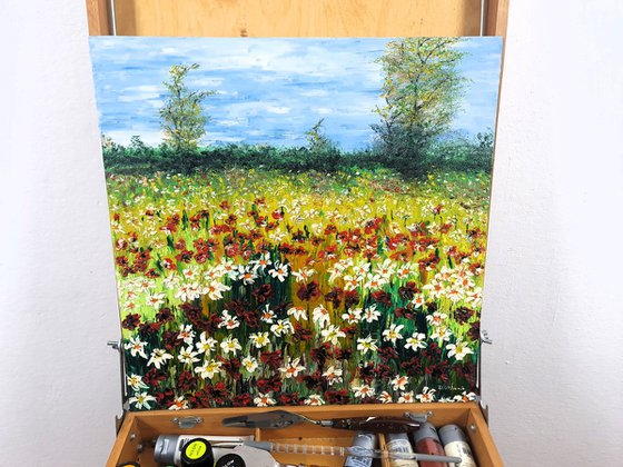 Colored meadow