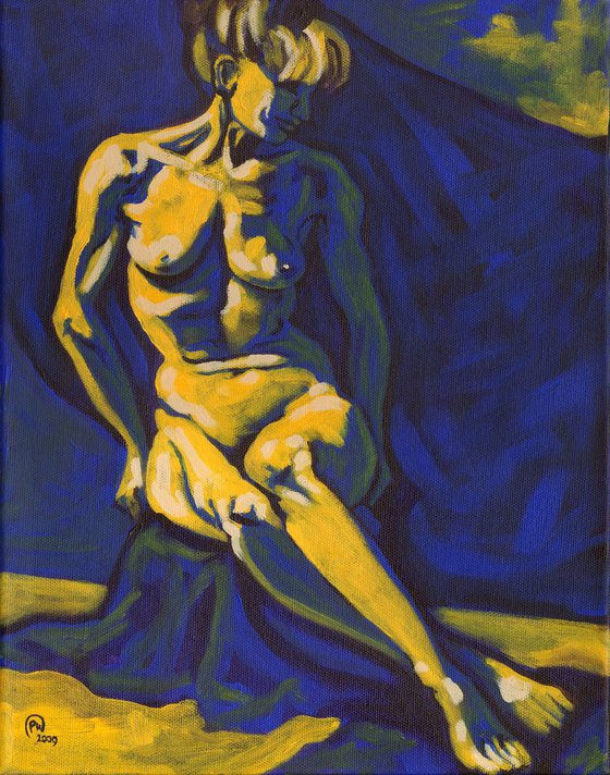 Figure in Yellow and Blue #2