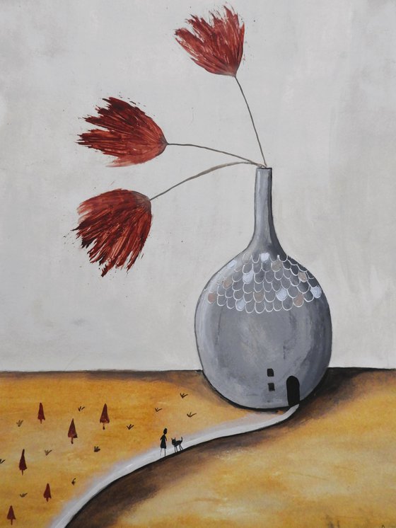 The flower vase