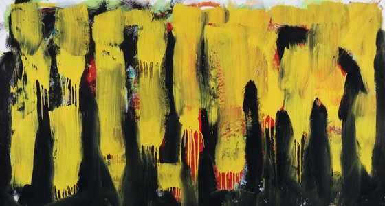 WILD "YELLOW/BLACK"  110x205cm