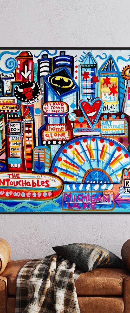 My kind of town, Chicago. by Mercedes Lagunas