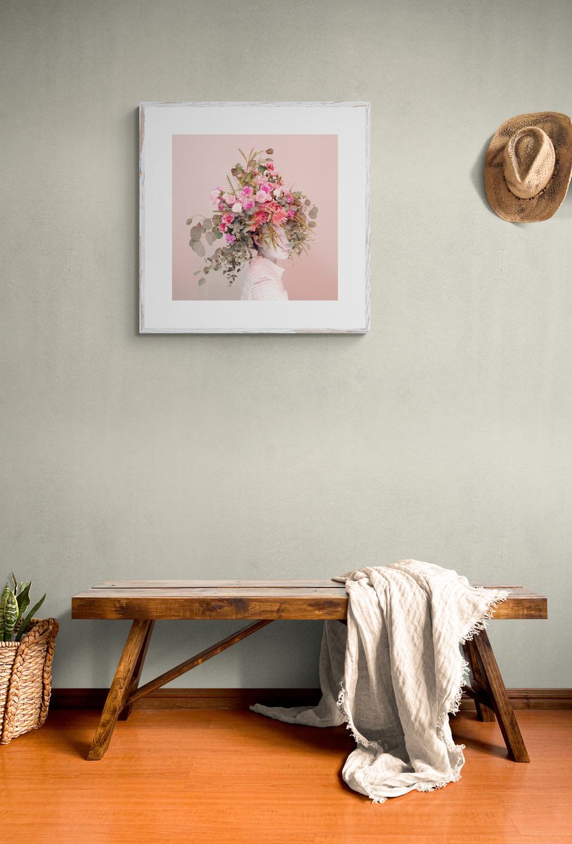 Expressive Portrait Photograph By Ziesook You, 24 X 24", Scent Of Austin 11292021O, Original Artwork