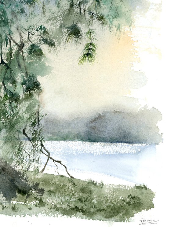 Pine tree landscape