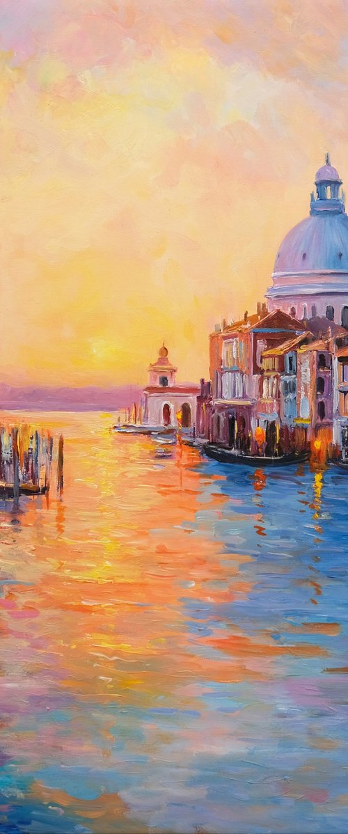 Sunset over the Grand Canal, Venice by Behshad Arjomandi
