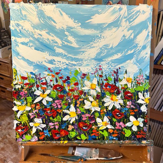 Wild Flowers deep impasto