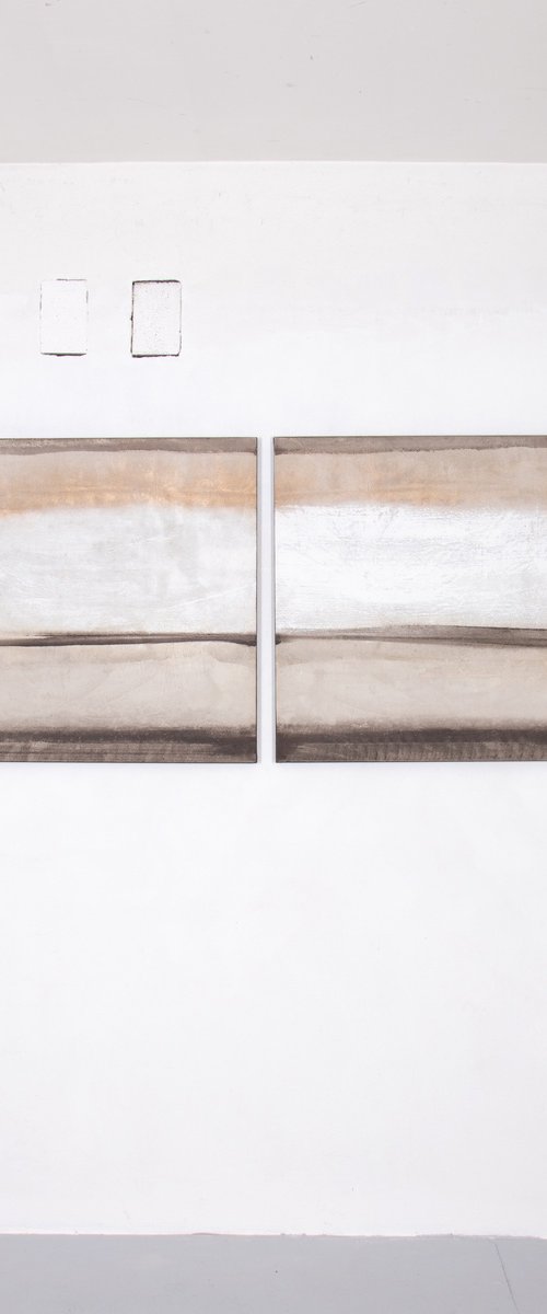 No. 23-39 (170 x 85 cm ) Diptych by Rokas Berziunas
