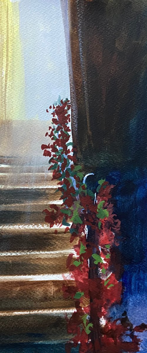 Floral Staircase by Mazen Ghurbal