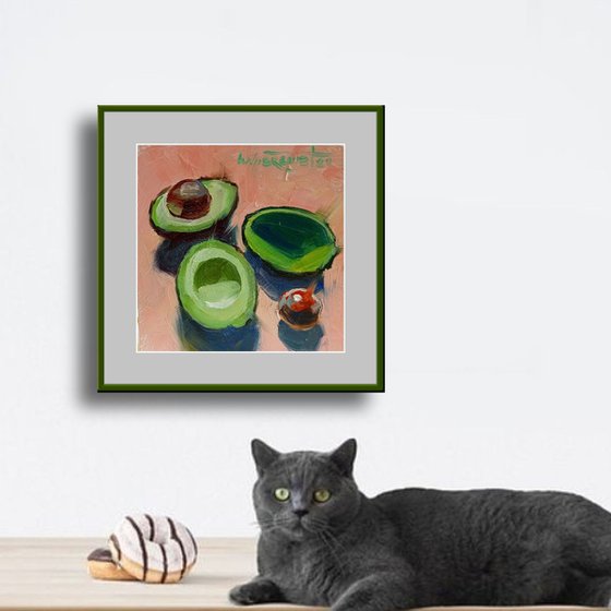 Cut Avocado Halves Still-Life