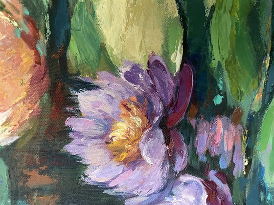 Giverny's Purple Evening