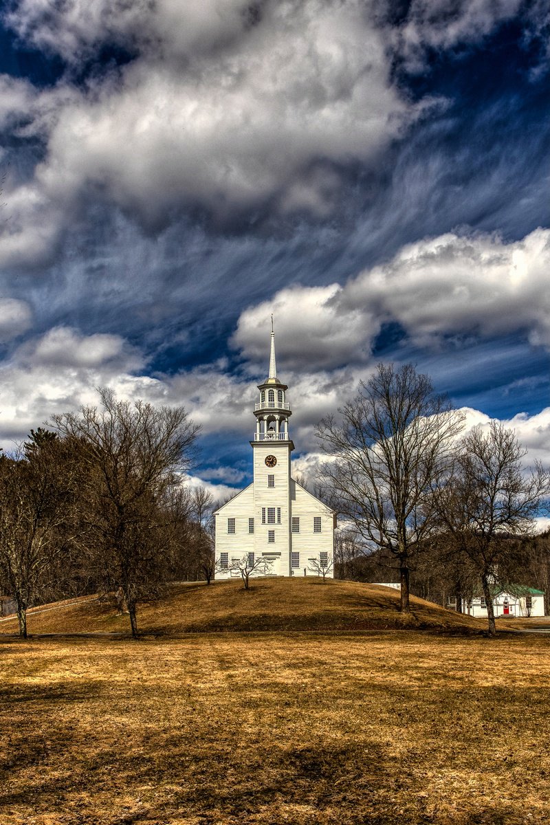 Photograph , The Strafford Meetinghouse, Vermont By Francois De Melogue, 17 X 25, Artwork For Sale On Artfinder