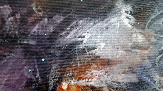 GIGANTIC SIZE 2M ABSTRACT MINDSCAPE DARK BEAUTY ONEIRIC ABOUT DIVINE CREATION O KLOSKA