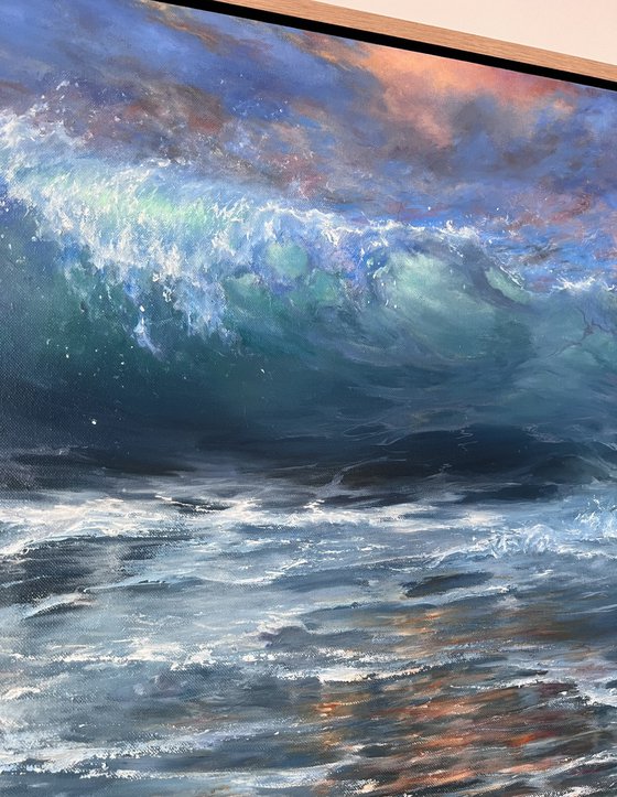 Stormy Evening - breaking wave