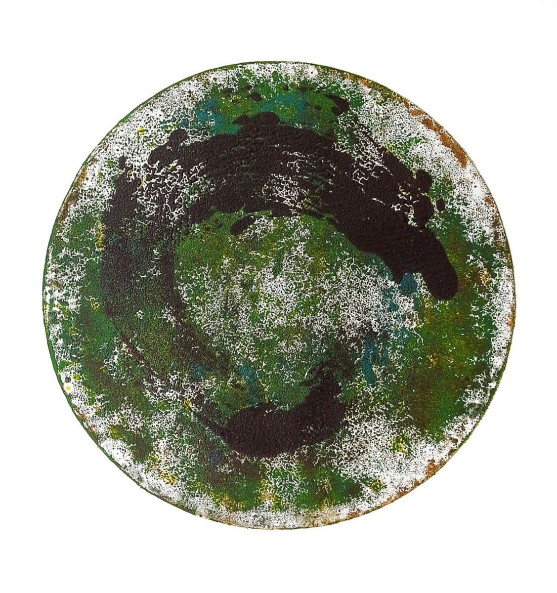 Organic Abstract Limited Edition Print By Adam Grose Ma Pgce, 22 X 22, Enso, Original Artwork