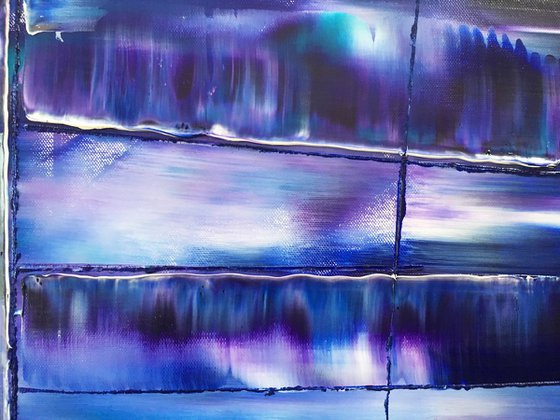 "Variations In Purple" - SPECIAL PRICE - Original PMS Oil Painting On Canvas - 36" x 24"
