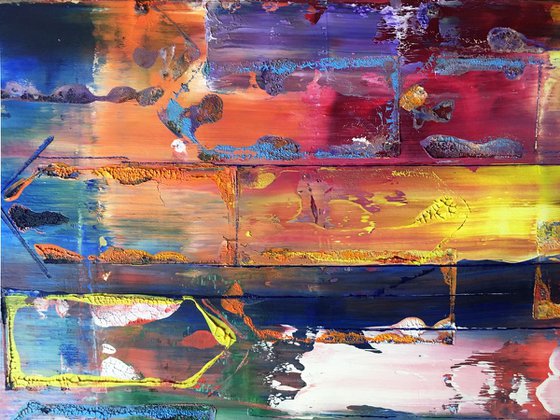 "Different Strokes" - Save As Series - Original PMS Abstract Diptych Oil Paintings On Recycled Wood - 32" x 28"