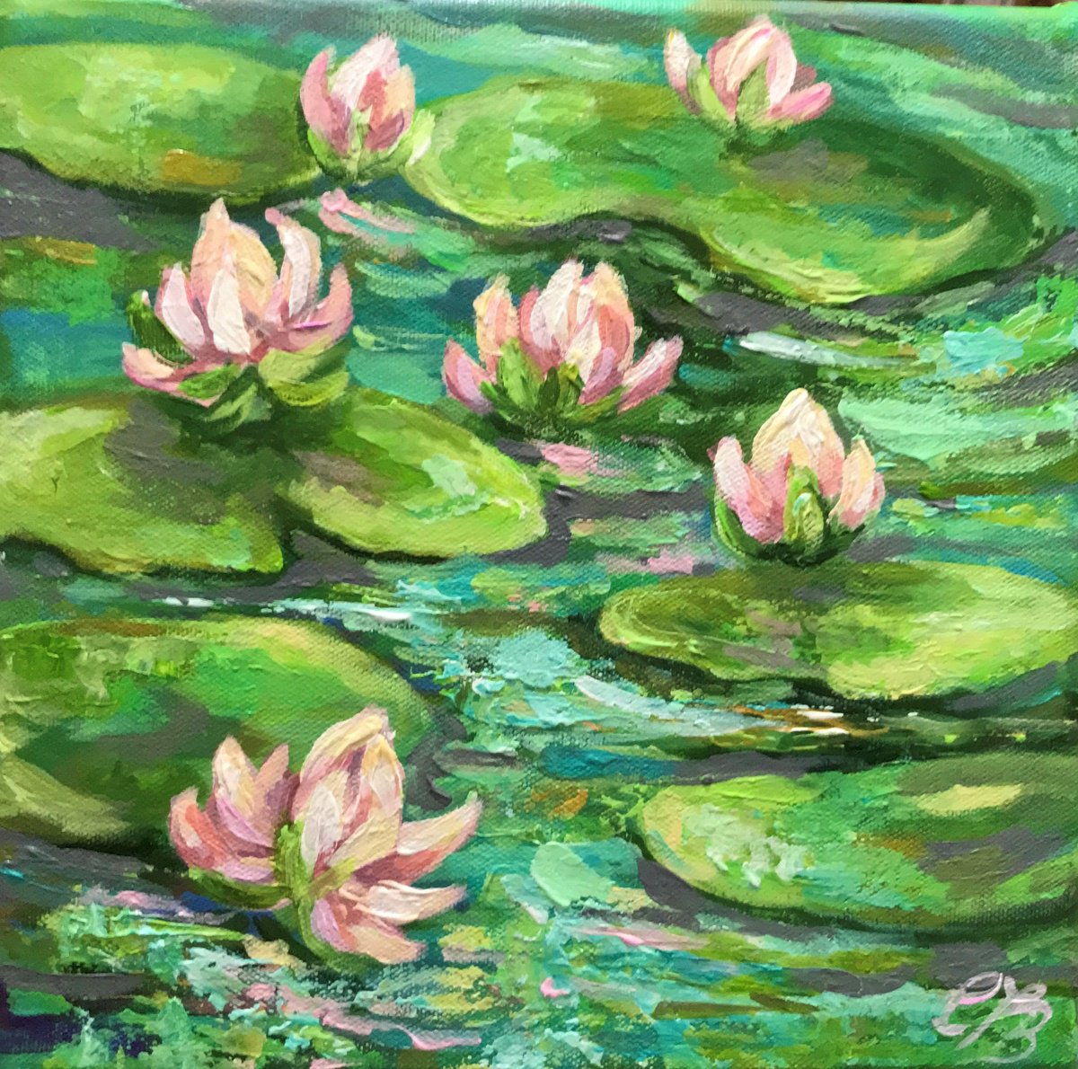 Small Water Lily no 2 by Colette Baumback