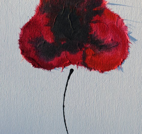 Vermillian Poppies I