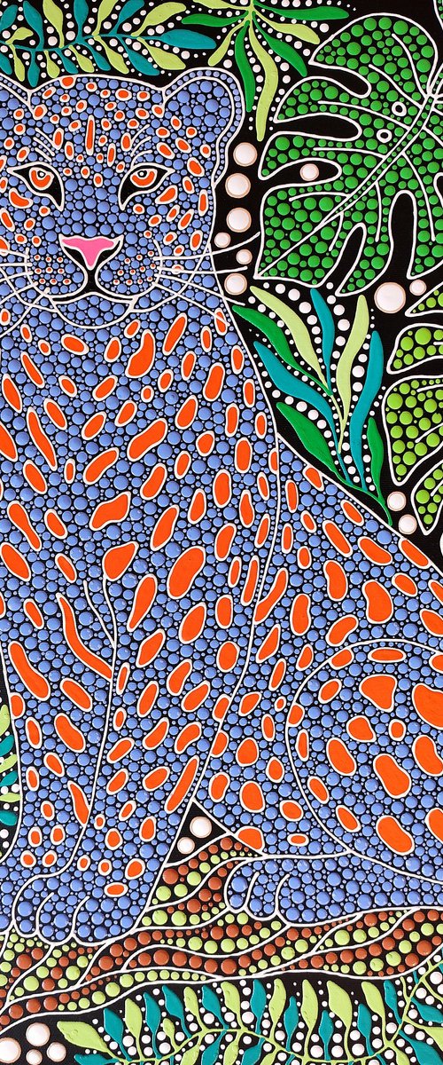 Leopard in the Lush Garden 2 by Oxana Lazari