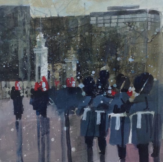 Changing of the Guard, Buckingham Palace, London 12 Dec
