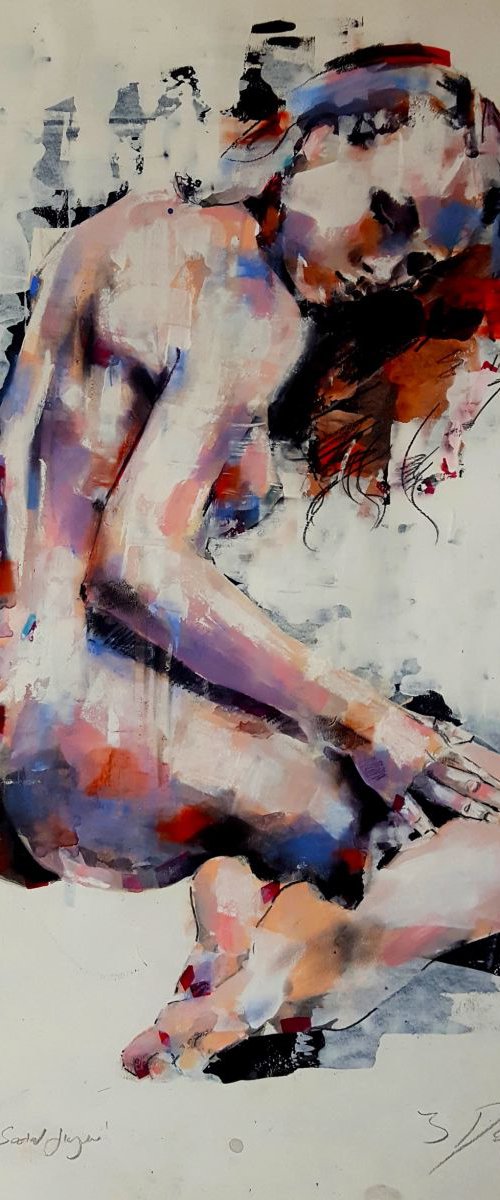 1-25-17 seated figure. by Thomas Donaldson