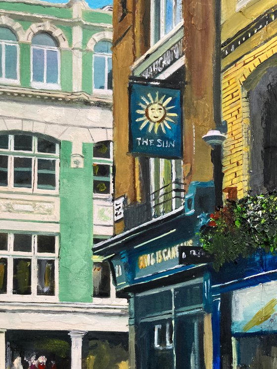 Bright Sunny Day in Soho, London