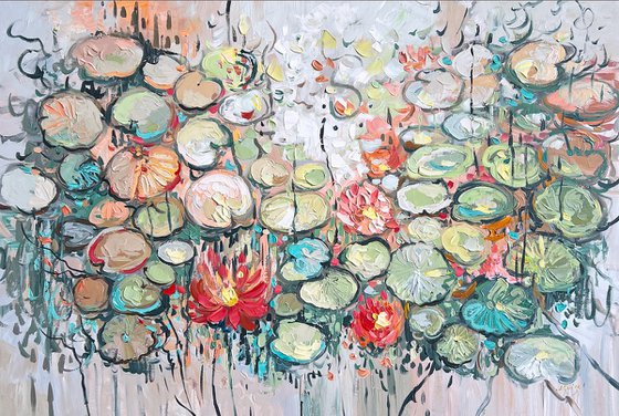 Sun Kissed Lotus Pond