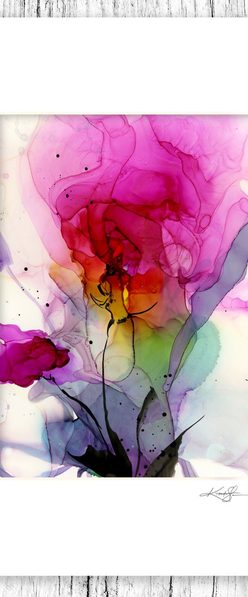 Flower Zen 21 - Floral Abstract Painting by Kathy Morton Stanion by Kathy Morton Stanion