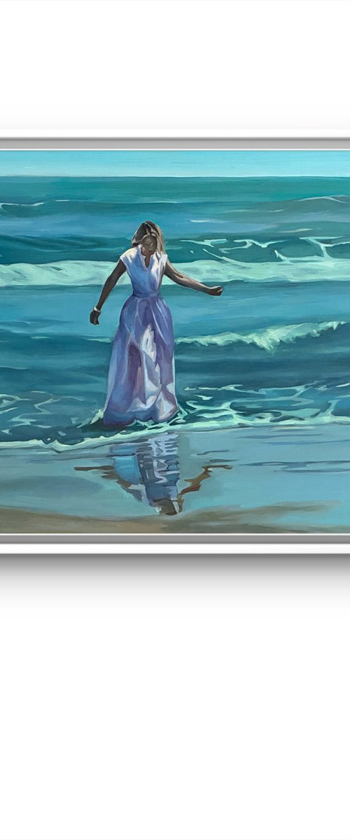 Young women. Ocean by Guzel Min