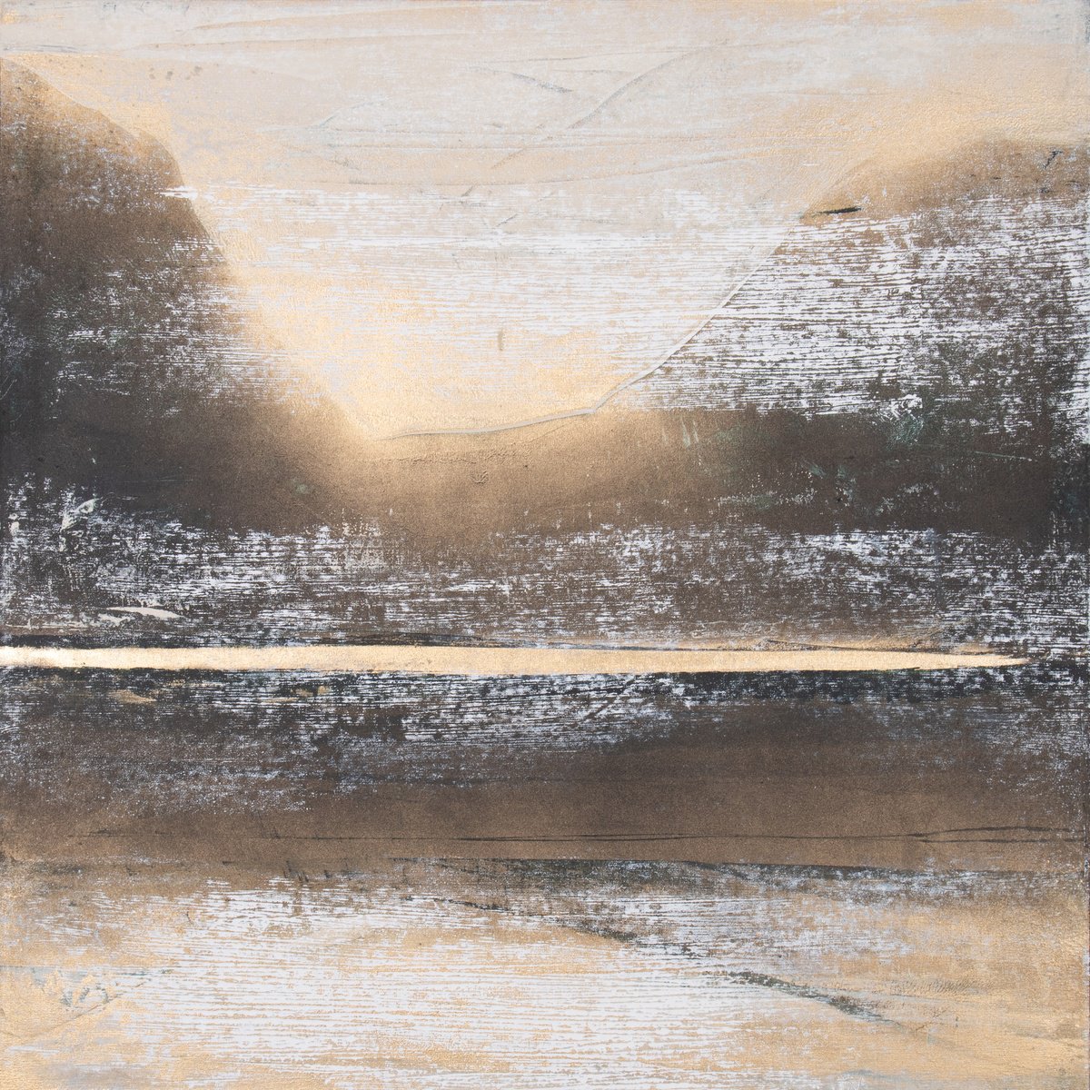 Abstract Acrylic Painting By Rokas Berziunas, 47 X 47", No. 24-13 (120 X 120 Cm ), Original Artwork