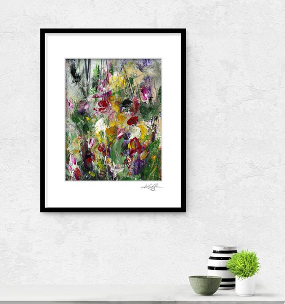 Floral Fall 32 - Floral Abstract Painting by Kathy Morton Stanion